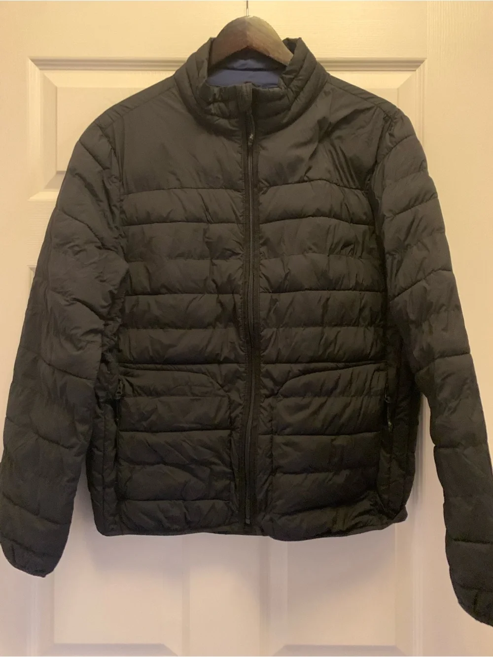 Men's Gap Black Quilted Puffer Jacket - Lightweight Insulated Coat Size Small